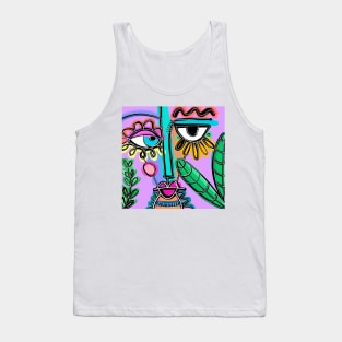 Artsy face Tank Top